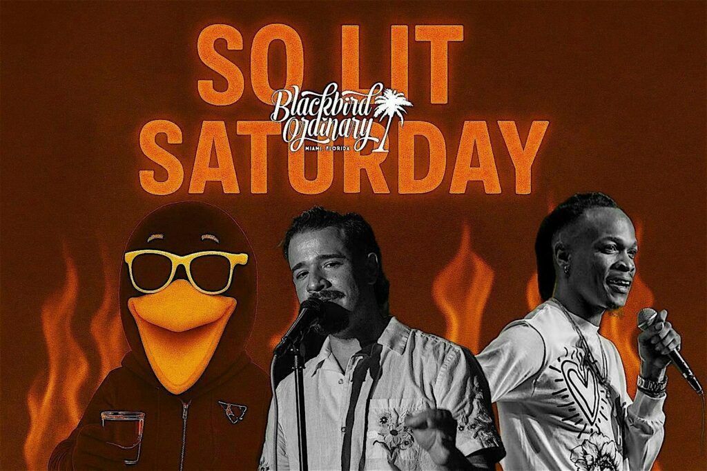 SO LIT Saturday Blackbird Ordinary Comedy Night