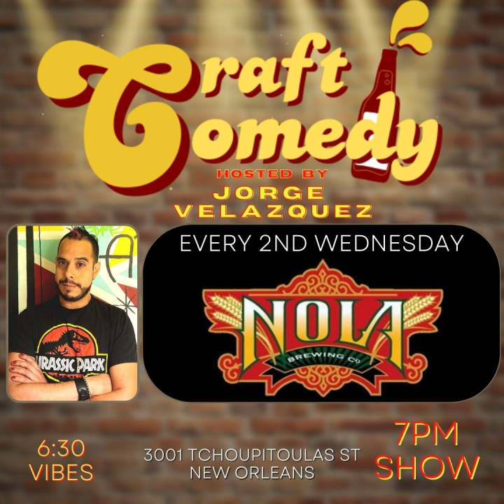 Laughs & Drafts at Nola Brewery LIVE at New Orleans Lager & Ale (NOLA) Brewing